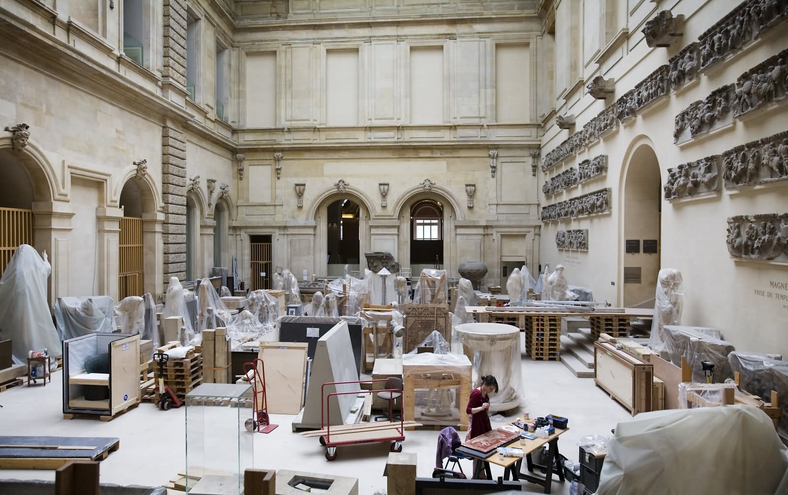 Restoration Workshop Inside The Louvre