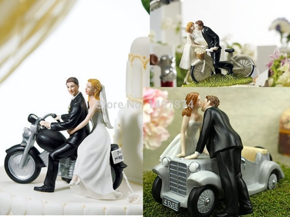 Romantic Funny Wedding Cake Image