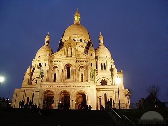 Sacre Coeur At Night Picture