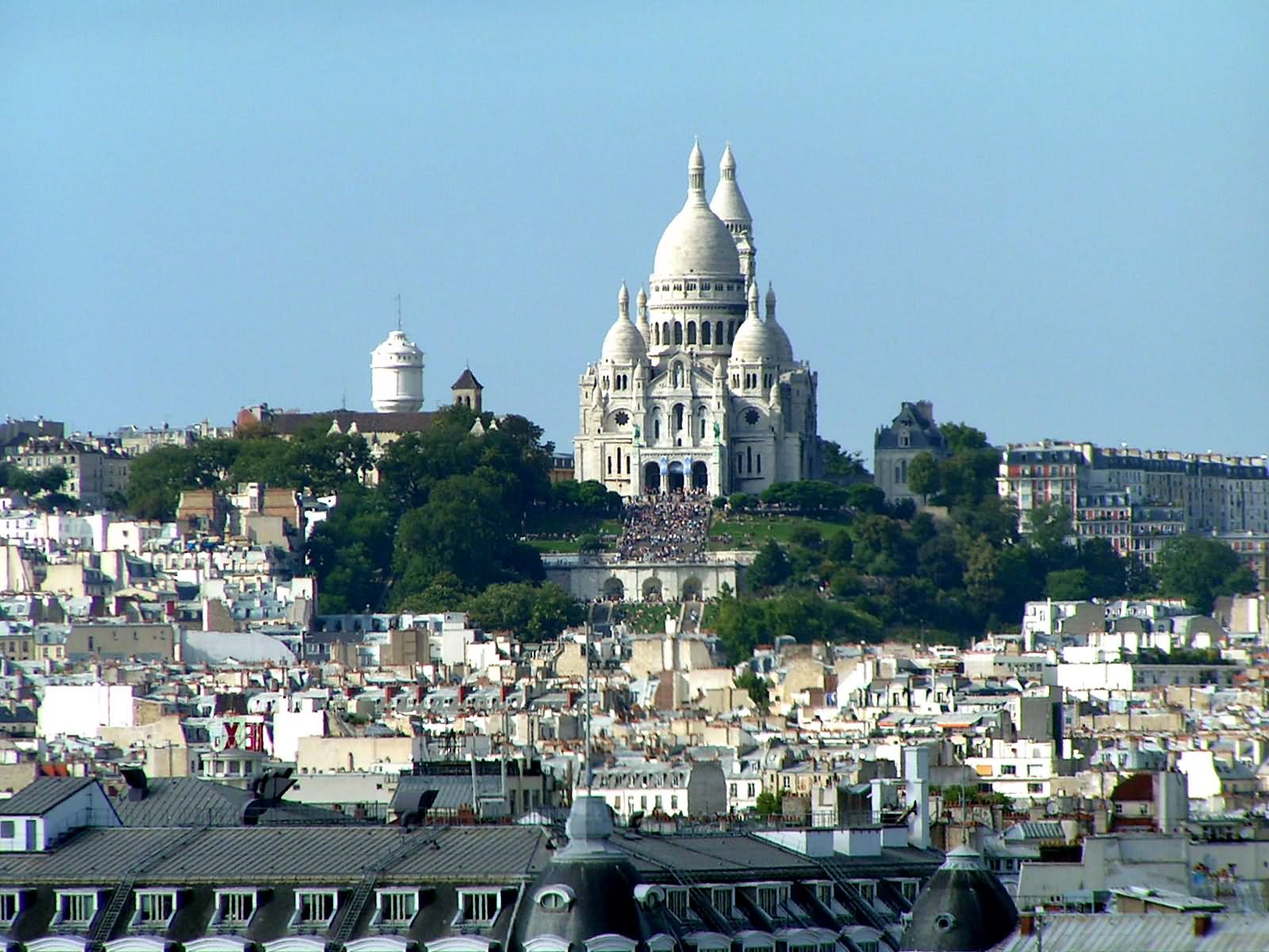 Sacre-Coeur Church Image Over The City