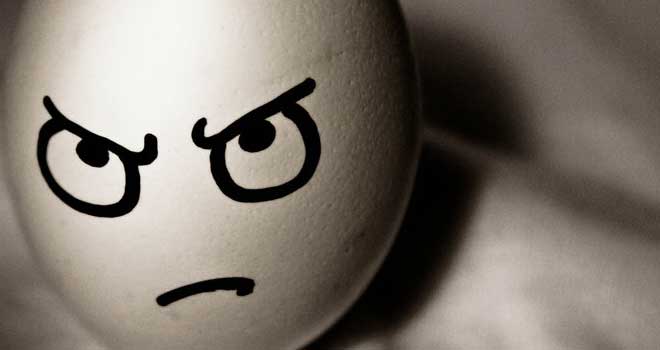 Sad Face Egg Funny Picture
