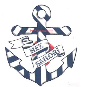 Sailor Anchor With Banner Tattoo Design