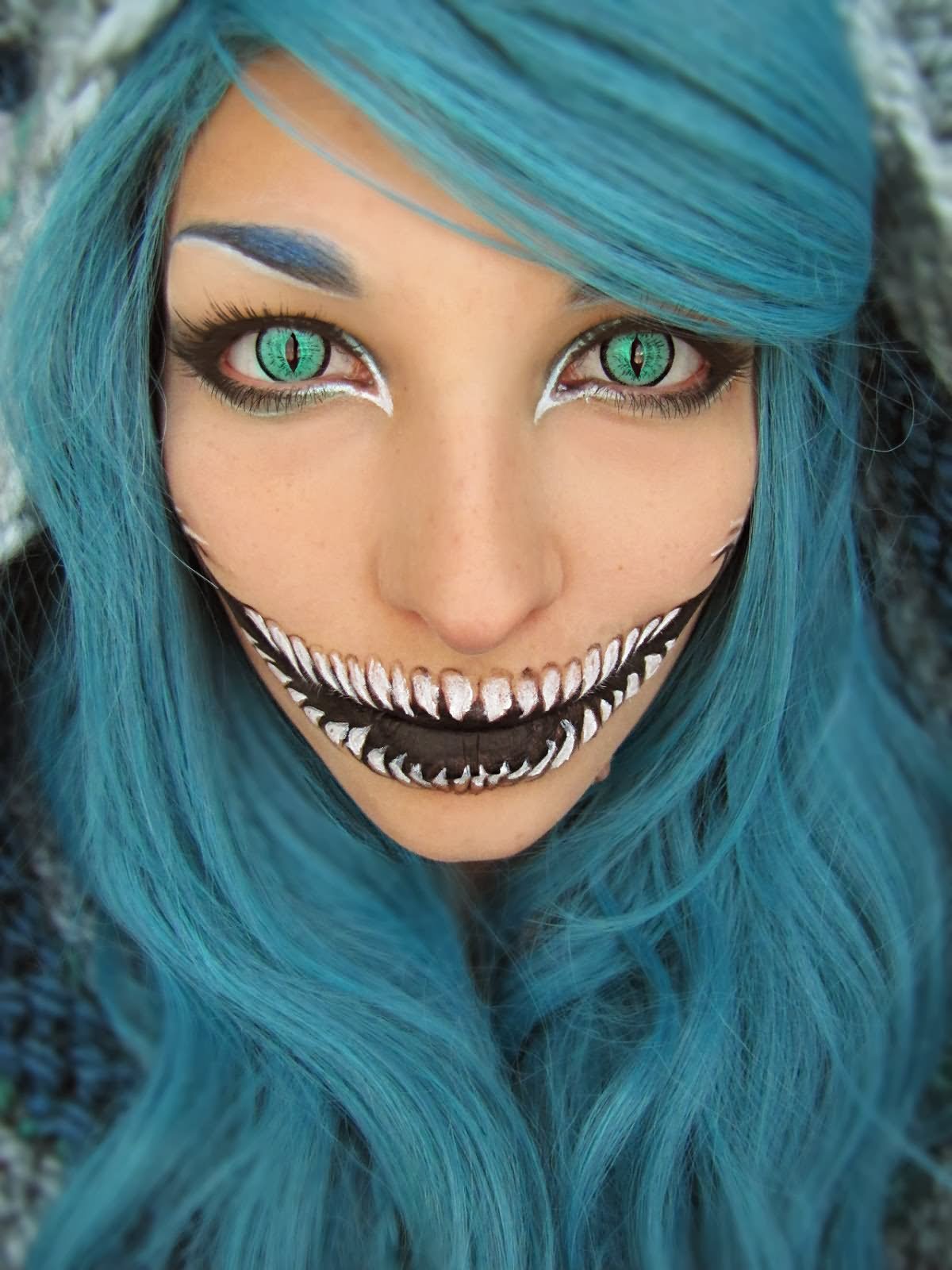 Scary Halloween Mask Funny Costume Image