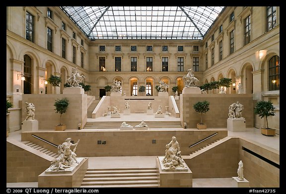 Sculptures Inside The Louvre Museum