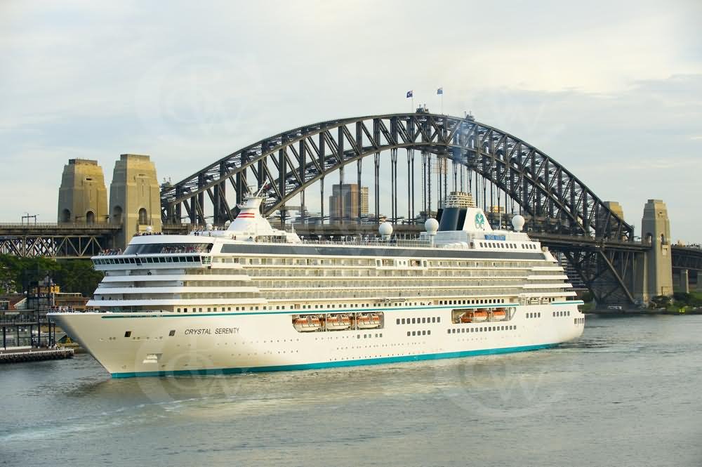 Ship Passing From Sydney Harbour Bridge