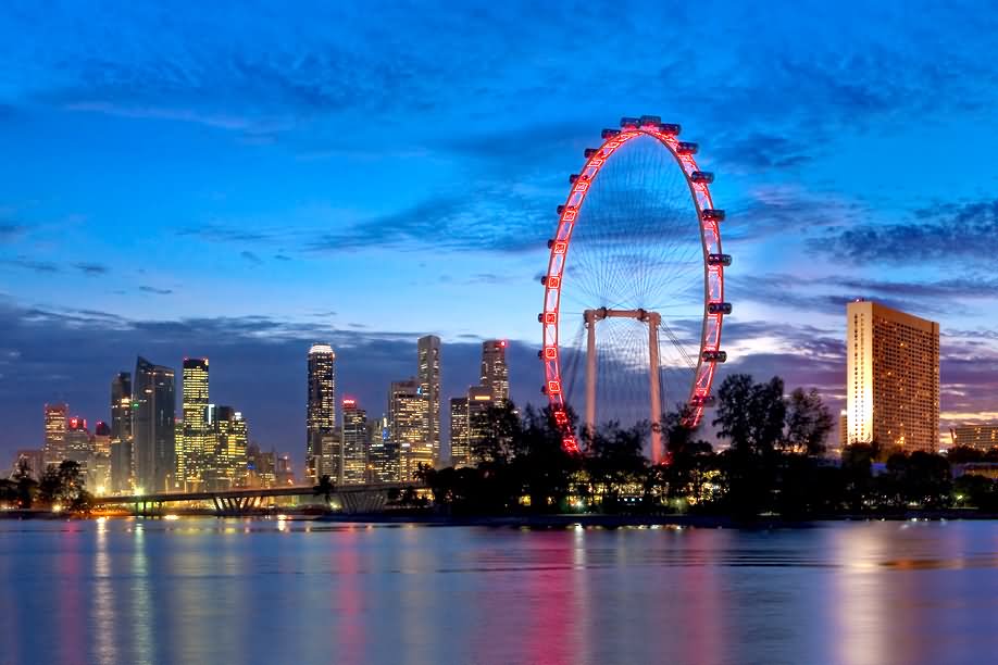 Singapore Flyer Sunset View Picture