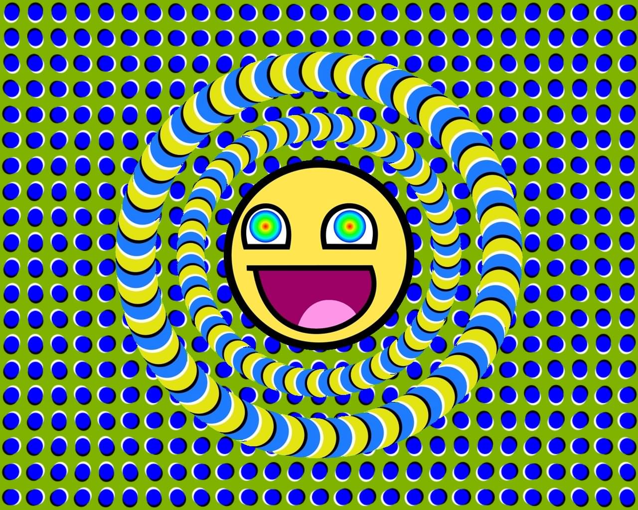 Smiley Face Optical Illusion Picture