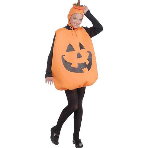 Smiley Pumpkin Funny Halloween Costume Picture