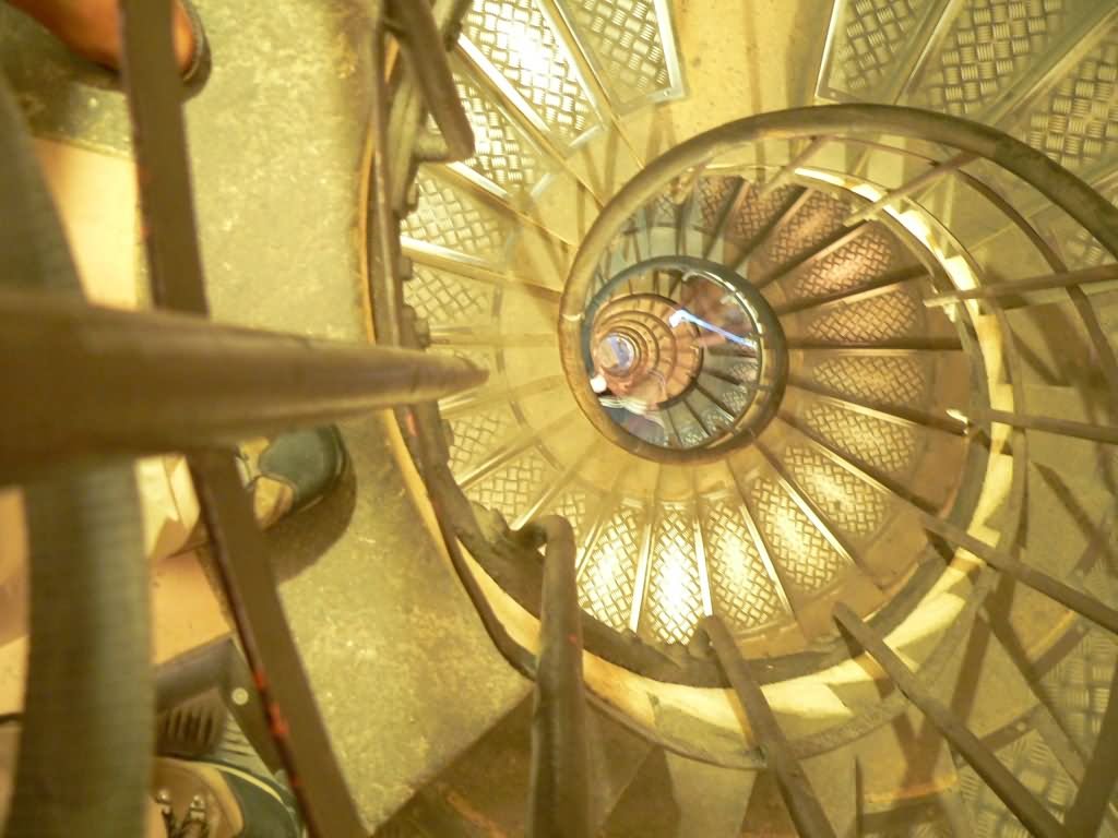 Spiral Staircase Inside The Arc de Triomphe