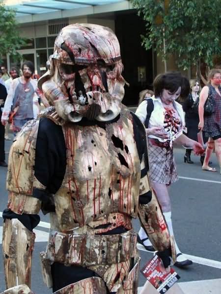 Stormtrooper Funny Zombie Costume Picture