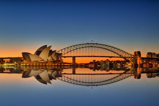 Sydney Harbour Bridge And Oprah House Picture At Sunset