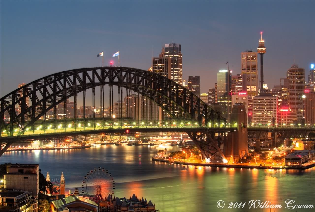 Sydney Harbour Bridge From Harbourview North Sydney