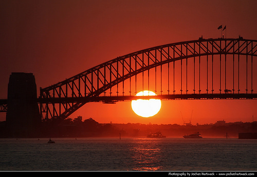 Sydney Harbour Bridge Looking Stunning At Sunset