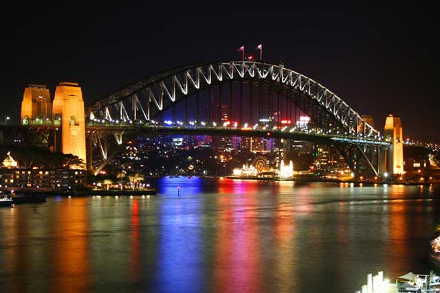 Sydney Harbour Bridge Looks Beautiful At Night With Lights