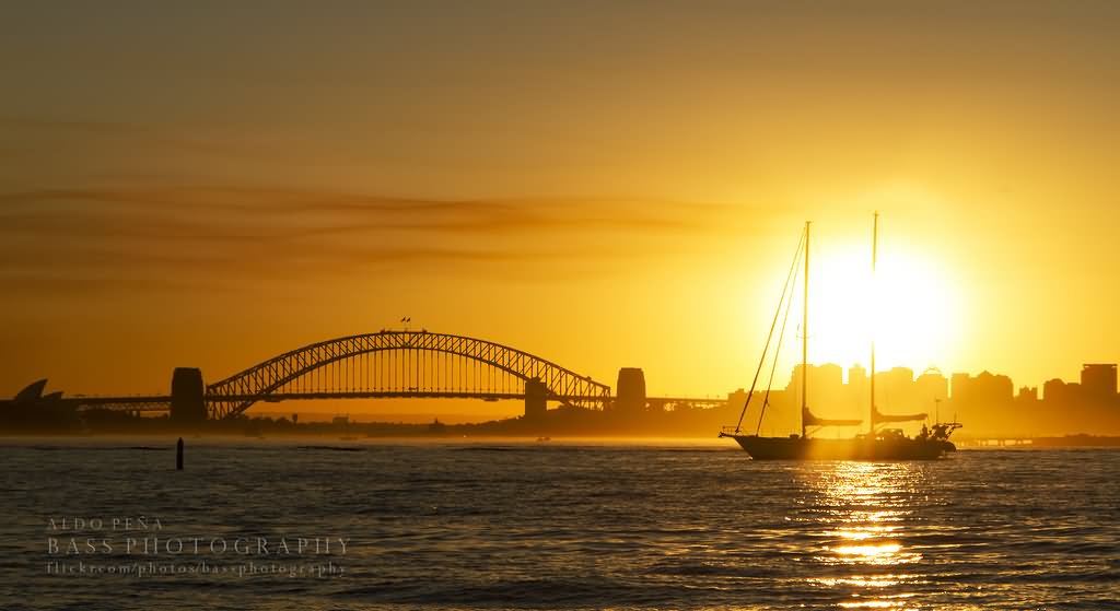 Sydney Harbour Bridge Sunset Picture