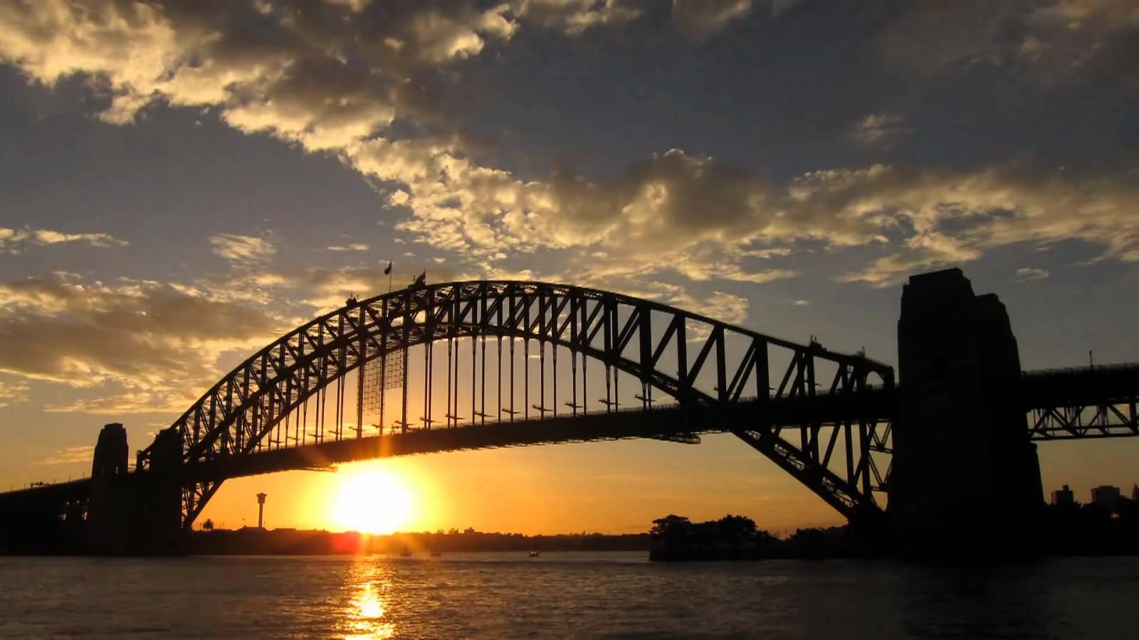 Sydney Harbour Bridge Sunset Timelapse