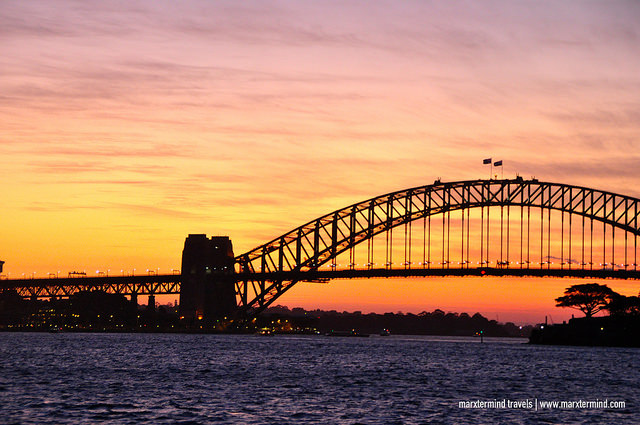Sydney Harbour Bridge Sunset Wallpaper Image