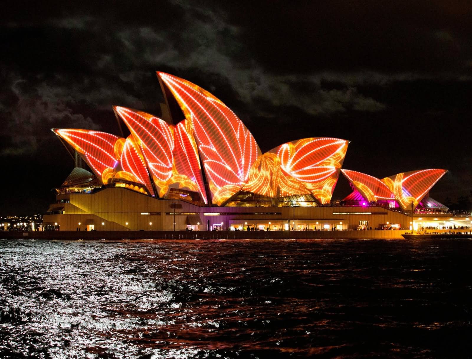 Sydney Opera House Light Decoration Night Picture
