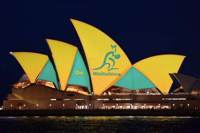 Sydney Opera House Lights Up Green And Yellow