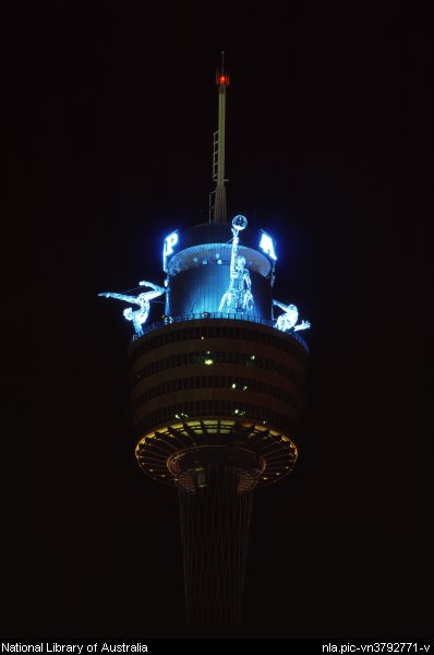 Sydney Tower Night View Lighting Picture