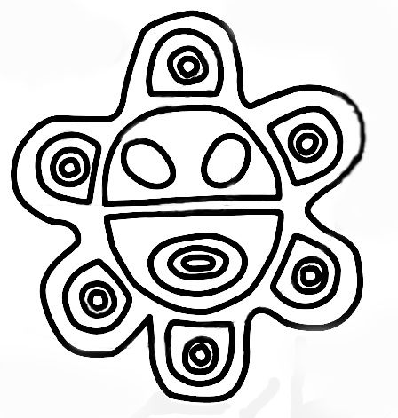 Taino Sun Symbol Tattoo Design