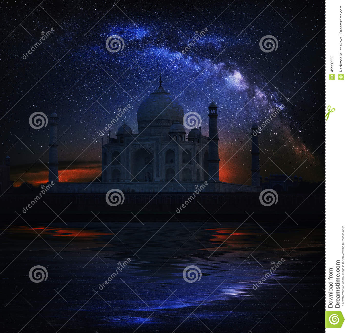 Taj Mahal At Night Picture
