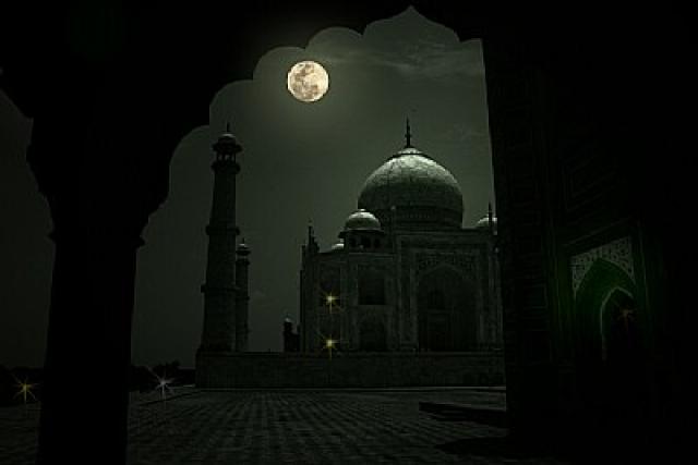 Taj Mahal At Night