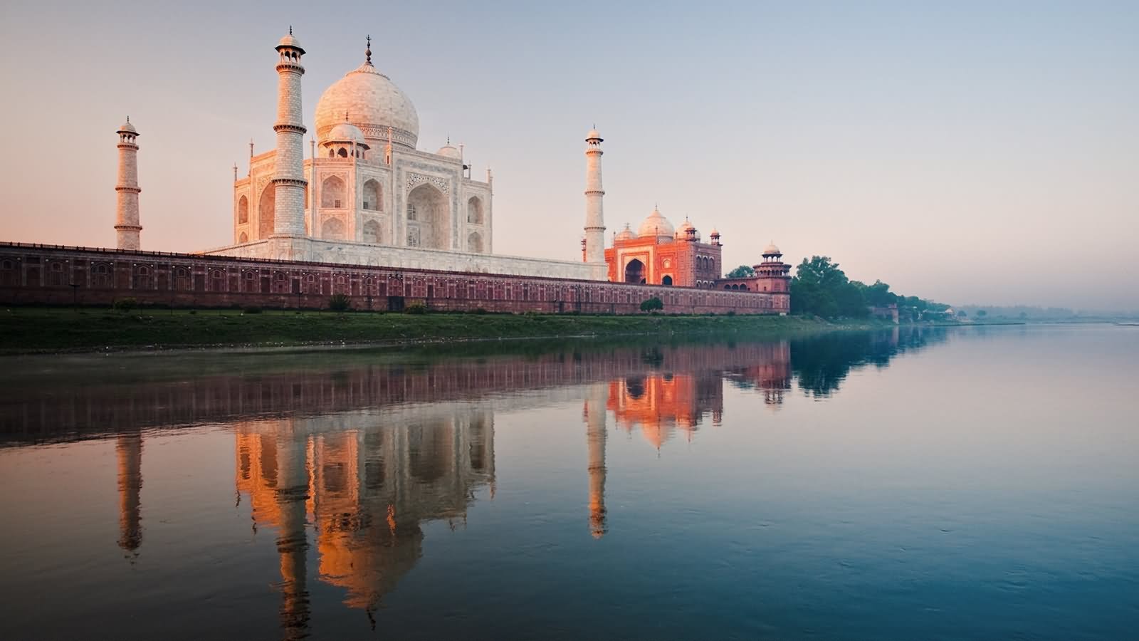 Taj Mahal View From River Yamuna