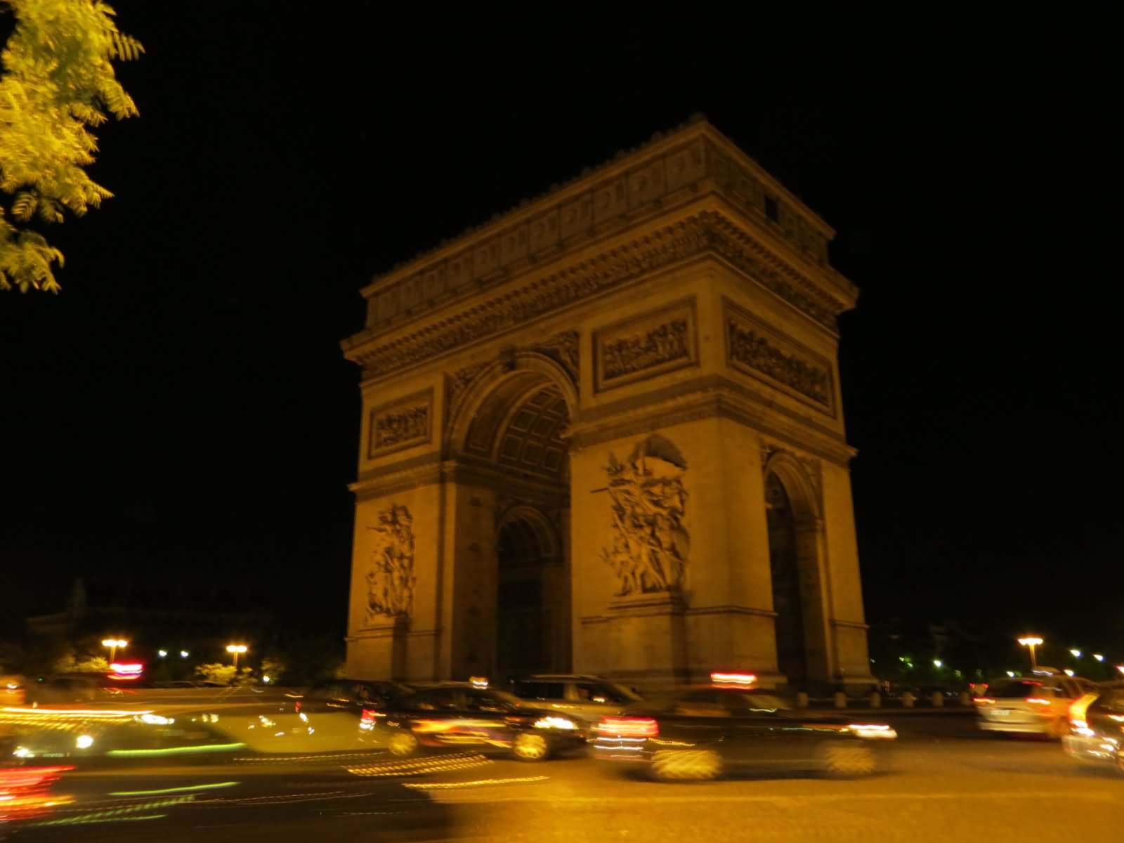 The Arc de Triomphe At Night