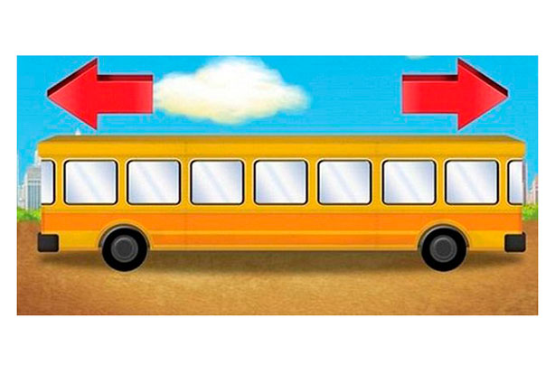 The Bus Going On Which Side Optical Illusion Picture