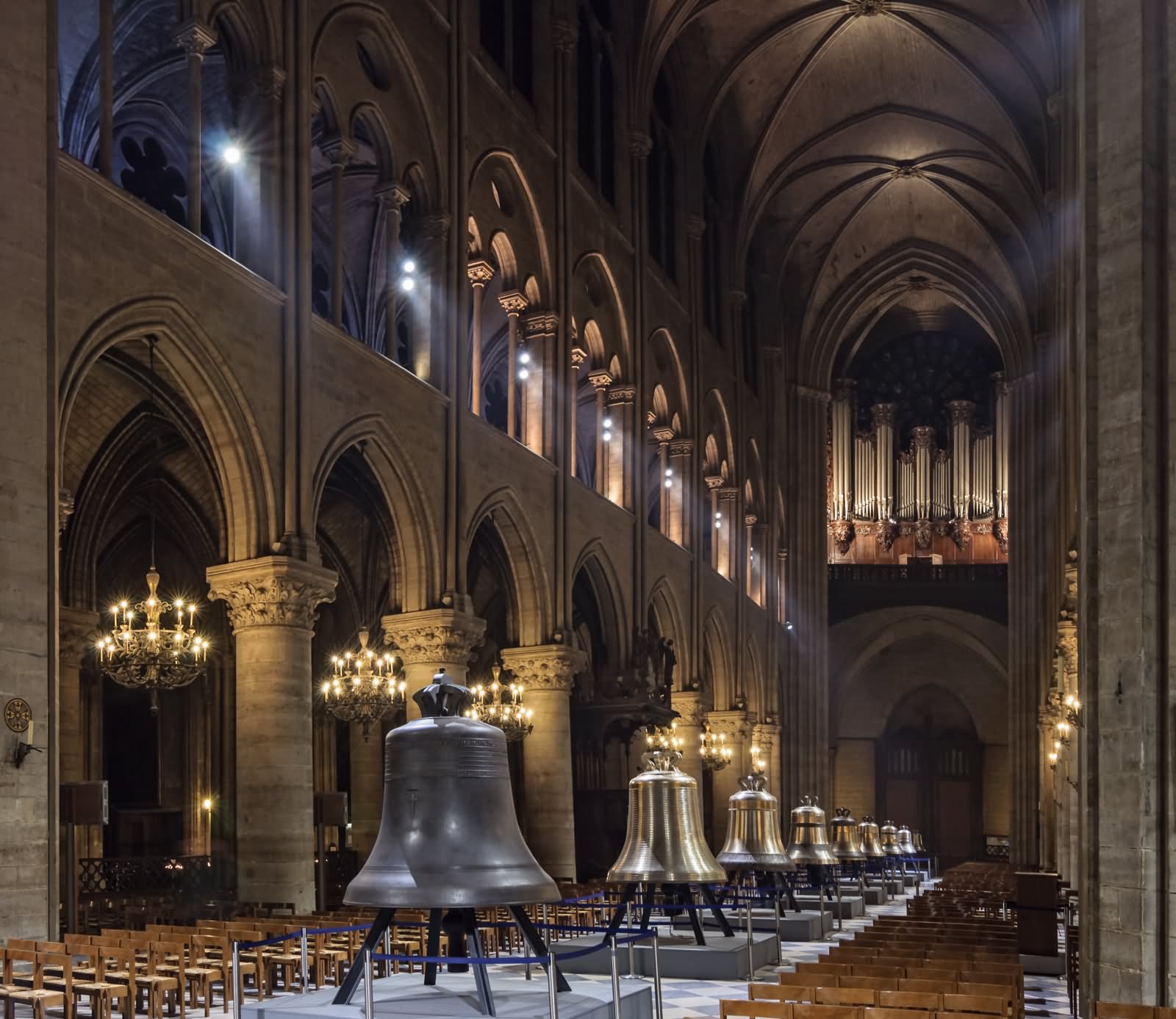 The New Bells Of Notre Dame de Paris Cathedral On Public Display