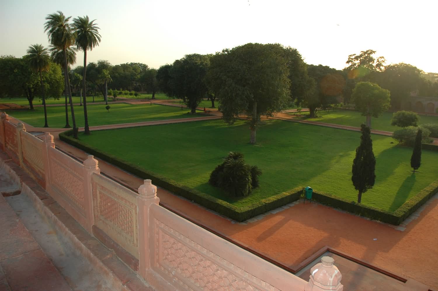 The Perpendicular Angles Of The Charbagh Garden From The Humayun's Tomb
