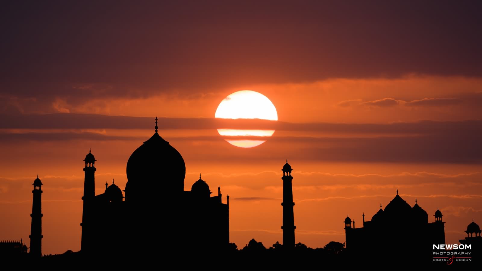 The Taj Mahal Sunset