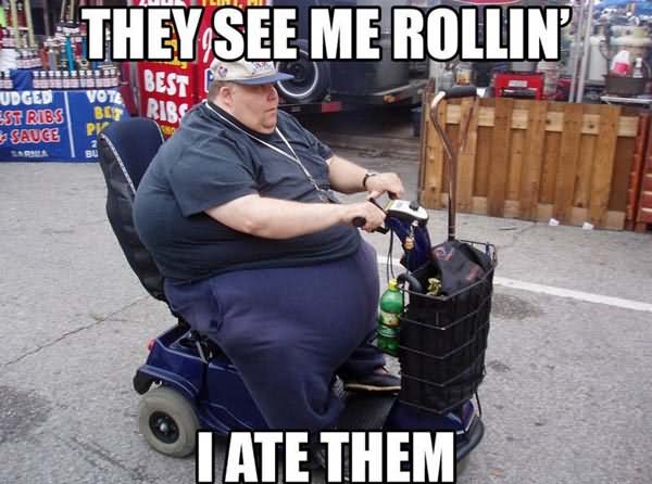 They See me Rollin I Ate Them Funny Zombie Meme Picture