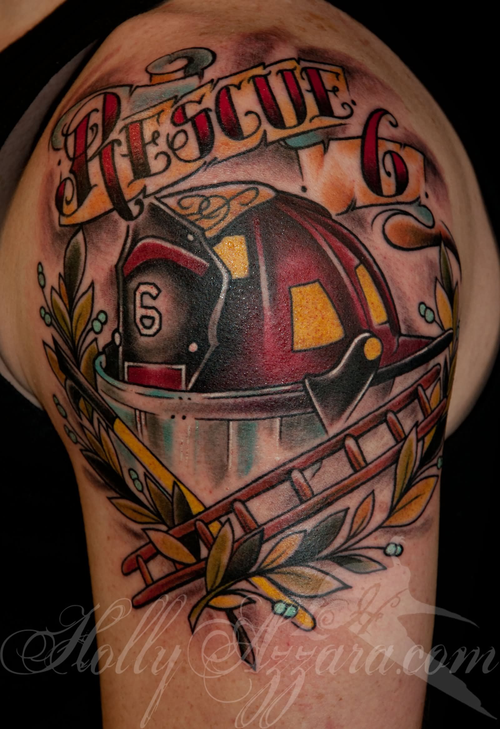 35+ Firefighter Helmet Tattoos