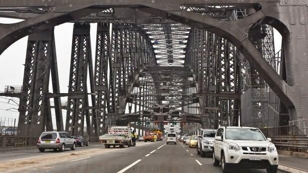 Traffic At Sydney Harbour Bridge