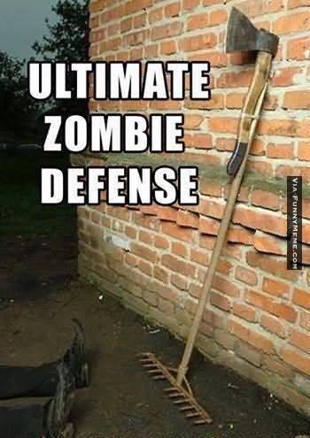 Ultimate Zombie Defense Funny Meme Picture For Facebook