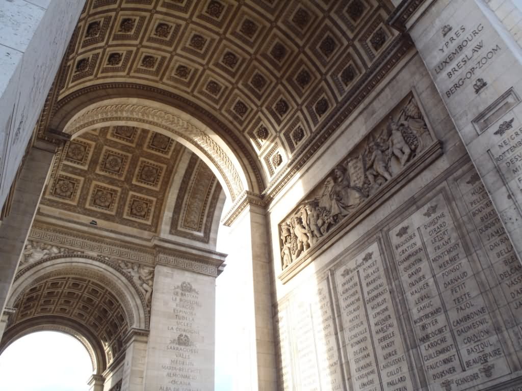 War Memorial Inside Arc de Triomphe