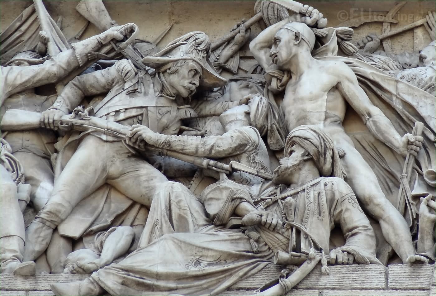 War Memorial Sculptures Arc de Triomphe Close Up Picture