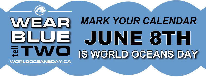 Wear Blue Tell Two Mark Your Calendar June 8th Is World Oceans Day Poster