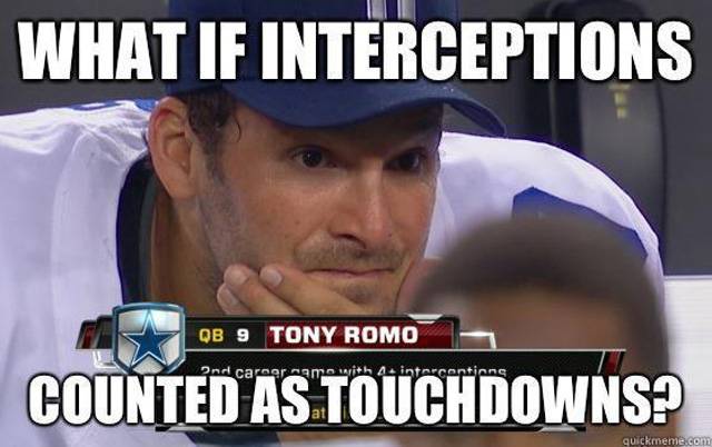 What If Interceptions Counted As Touchdowns Funny Sports Meme Image