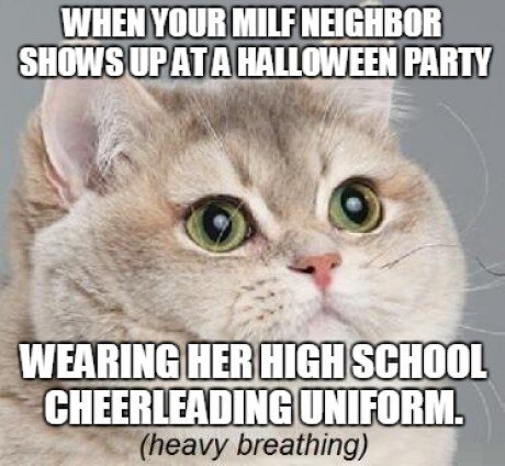 When Your Milf Neighbor Shows Up At A Halloween Party Funny Meme Image