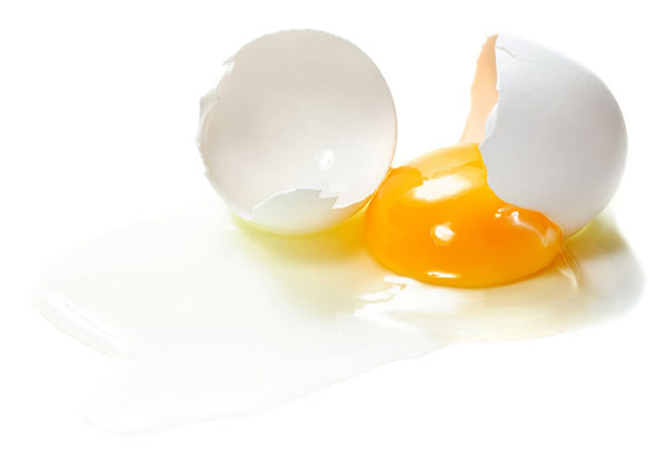 White Egg Funny Cracked Image