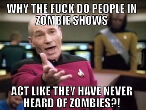 Why The Fuck Do People In Zombie Shows Funny Meme Photo