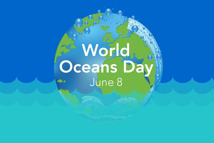 World Oceans Day June 8 Earth Globe In Ocean Picture