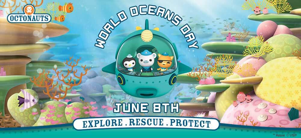 World Oceans Day June 8th Explore Rescue Protect Poster