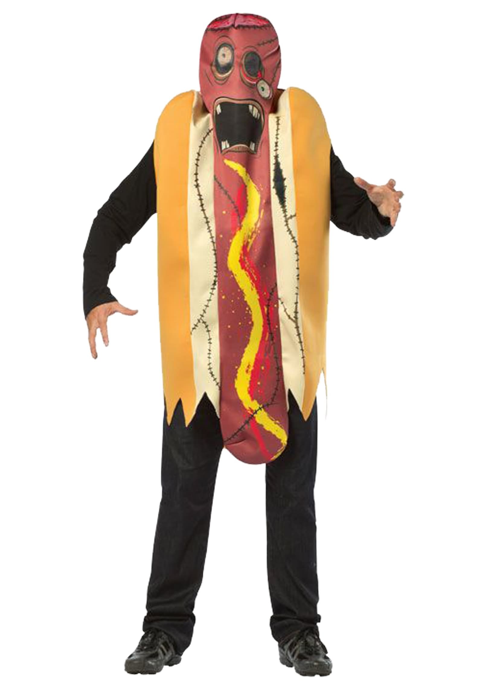 Zombie Hot Dog Costume Funny Picture For Whatsapp