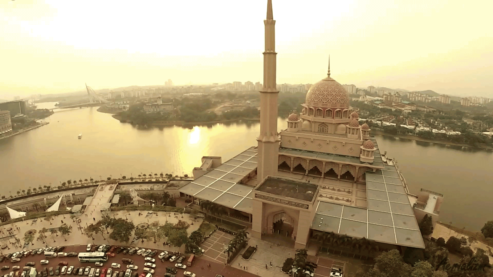 Aerial View Of Putra Mosque