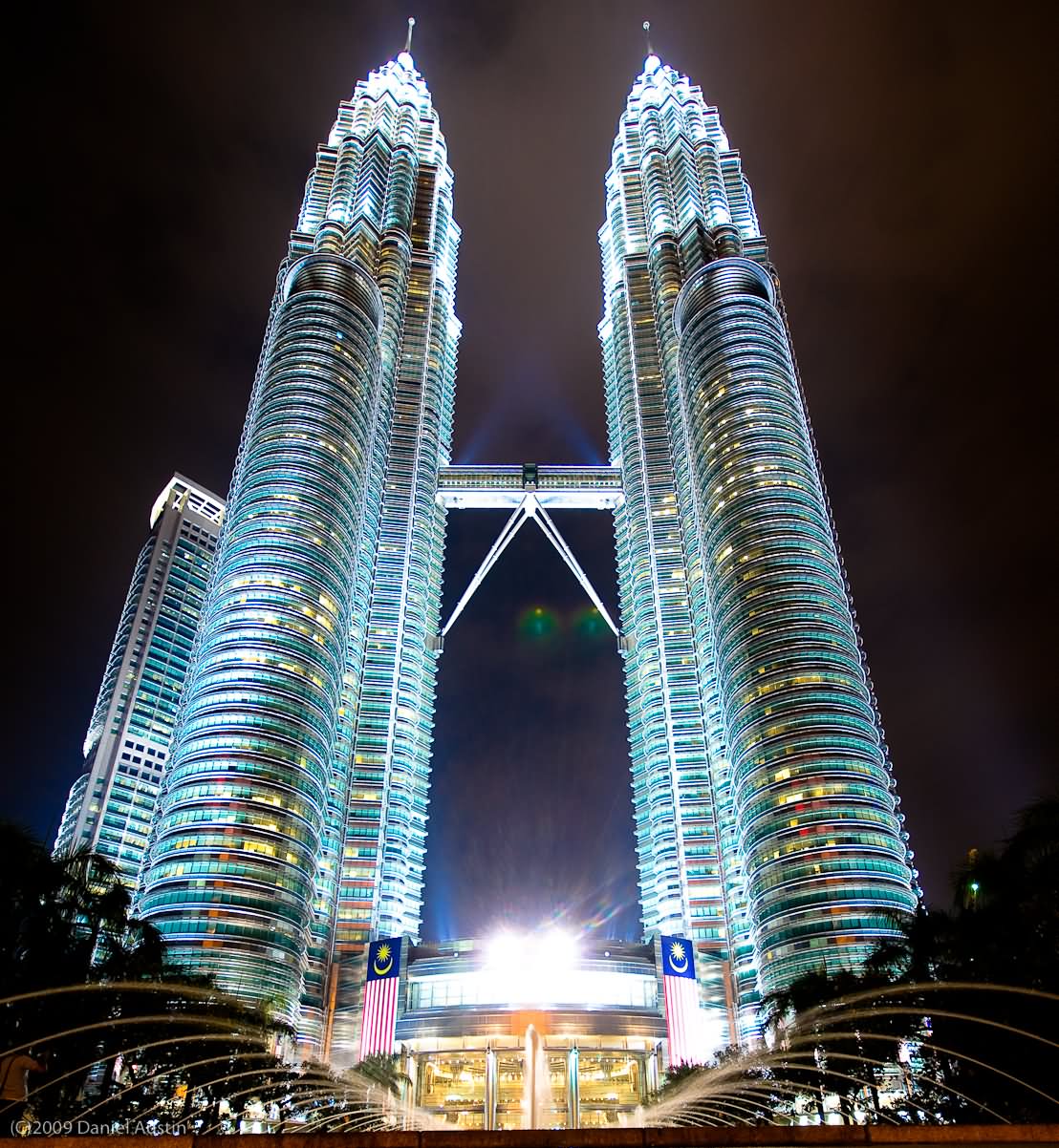 Beautiful View Of Petronas Towers At Night