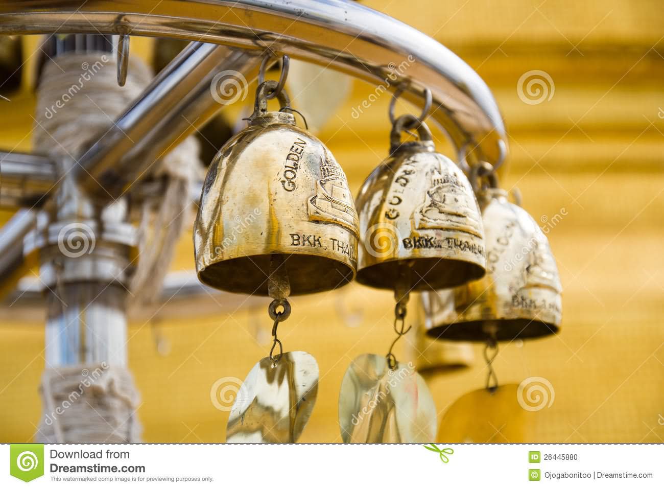 Buddhist Bells In Wat Saket Picture